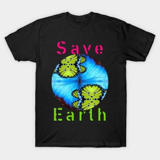 Save Earth Global Warming Climate Change Go Green Earth Day T-Shirt